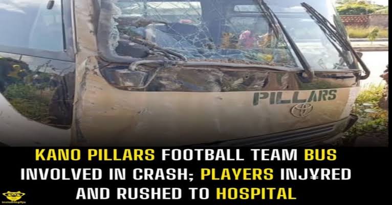 Breaking: Kano Pillars U-19 Team Bus Involved in Road Accident