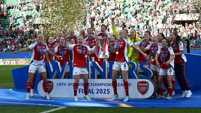 Arsenal Women Crowned Champions of the UEFA Women’s Champions League 2024/25!