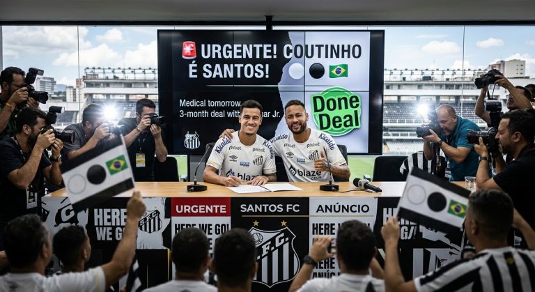 HERE WE GO! Philippe Coutinho Joins Santos to Link Up with Neymar Jr