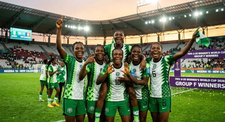 FIFA U-20 Women’s World Cup: Nigeria’s Falconets Thrash New Caledonia 10-1 to Reach Round of 16