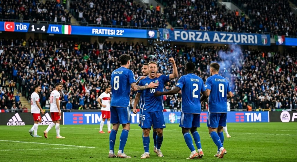 Italy Deliver Commanding 4–1 Away Victory Over Türkiye in Nations League