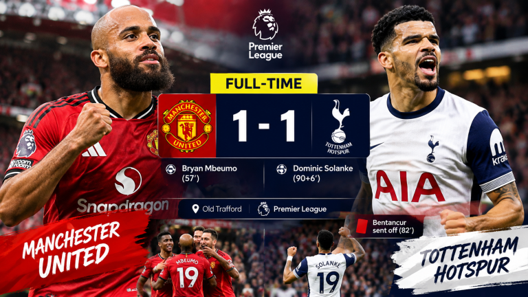 MANCHESTER UNITED DROP POINTS AGAIN AS TOTTENHAM SNATCH LATE 1–1 DRAW! 😱🔴