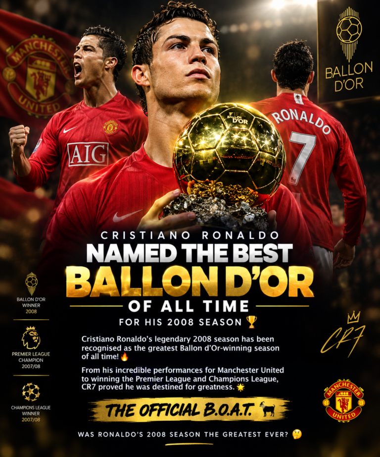 CRISTIANO RONALDO NAMED THE BEST BALLON D’OR OF ALL TIME!