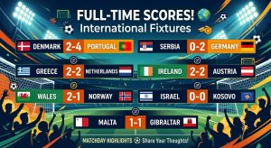 Full-Time International Roundup: Thrillers, Draws, and Big Wins