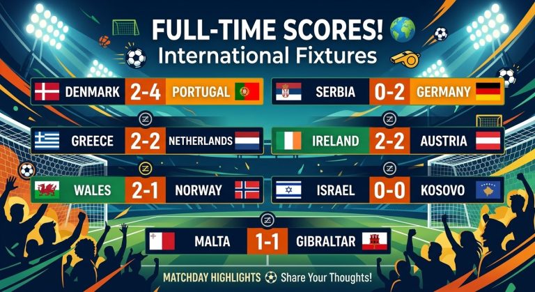 Full-Time International Roundup: Thrillers, Draws, and Big Wins